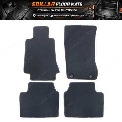 New Fits 2017-2024 Alfa Romeo Giulia TI Sedan 4-Door Floor Mats Carpet Velour 