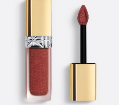 Dior Rouge Forever Liquid Sequin Glittery Lipstick 843 Divine