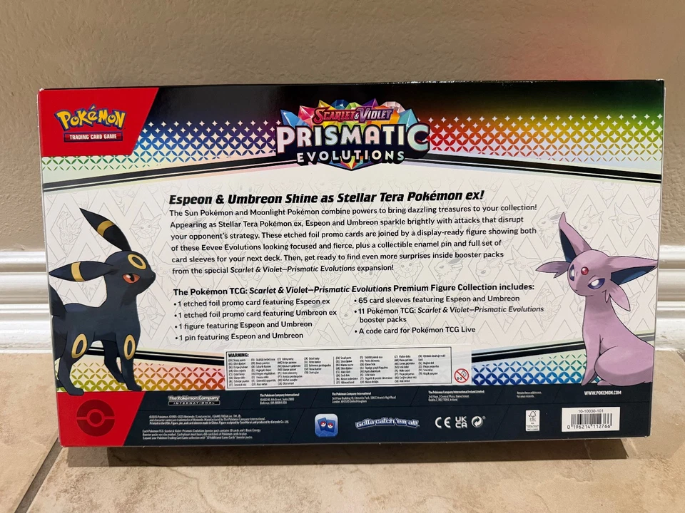 POKEMON TCG Prismatic Evolutions Premium Figure Collection ✅ In hand ✅ Sealed ✅ - Image 2 of 2