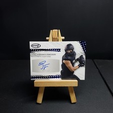 Terrance Ferguson Auto 2025 Sage Football Autograph Blue Foil