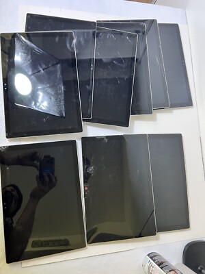 Lot of 9 Microsoft Surface Pro 4 1724 AS-IS For P@rts or Repair DRILLED **READ**