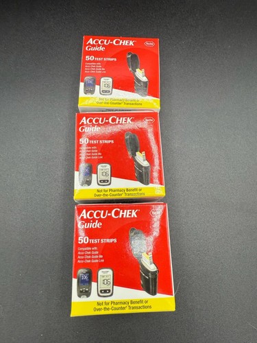 150 Accu-Chek Guide Blood Glucose Test Strips - 3x50ct - 05-2025