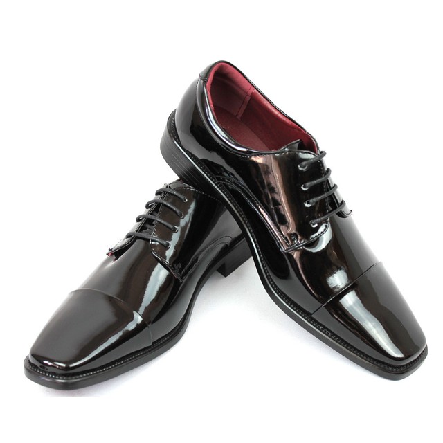 mens patent leather tuxedo shoes