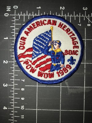 BSA Boy Scouts of America Our American Heritage BOAC 1989 Pow Wow Patch Cub Pack