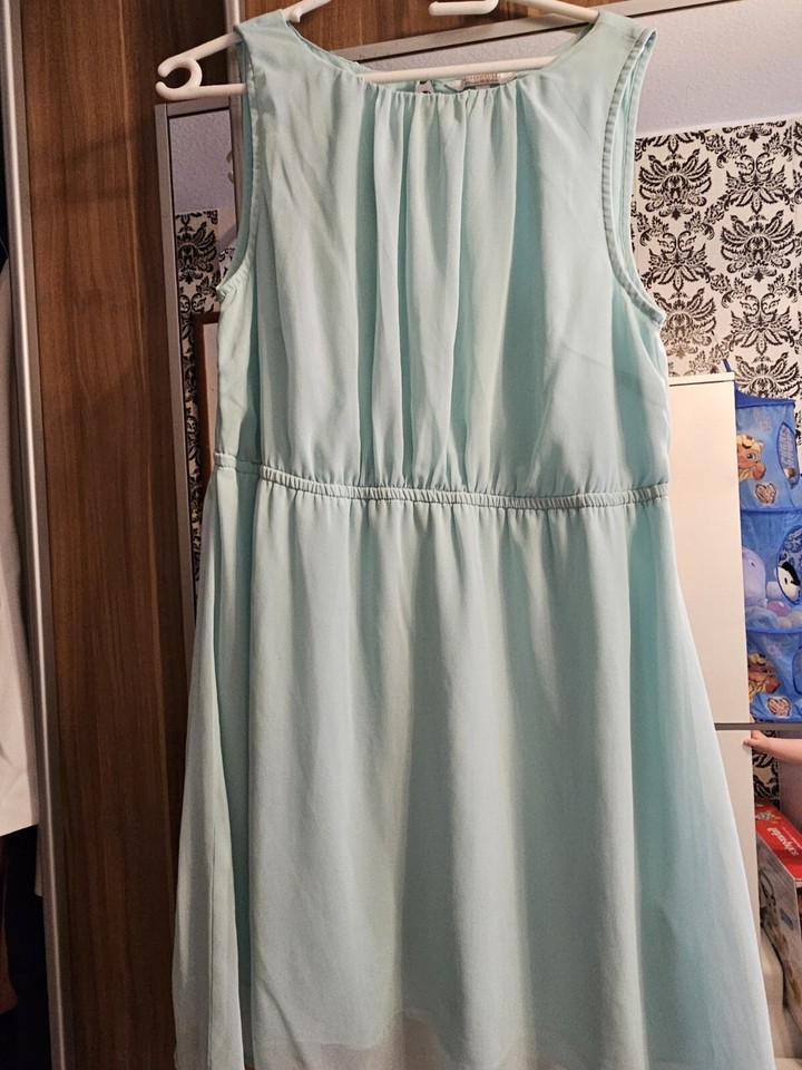 Clockhouse Kleid Mint Gr. 40 Chiffon Gefüttert eBay