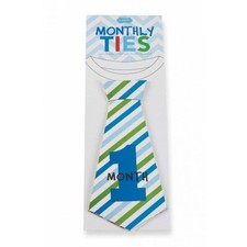 Mud Pie Boy Monthly Necktie Milestone Stickers