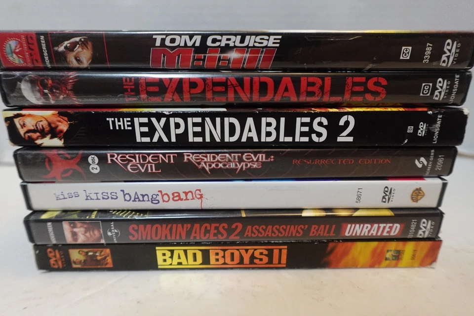 Action Movie DVD collection (8 movies) (Tom Cruise/Expendables/Resident Evil... Foto 3 de 4