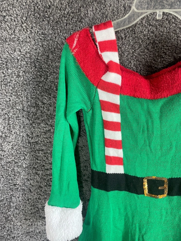 Vestido Suéter Derek Corazón Navidad Para Mujer Grande Multi Acrílico Correas para el Hombro Foto 3 de 4