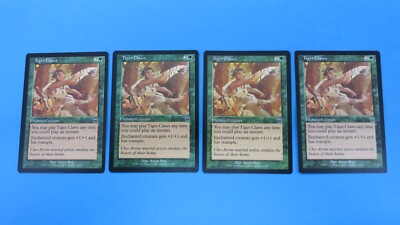 4x  TIGER CLAWS   MERCADIAN MASQUES MTG MAGIC THE GATHERING NM / UNPLAYED