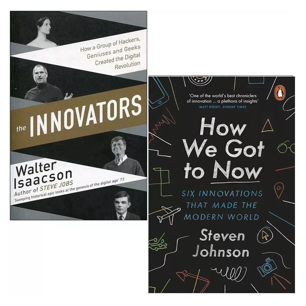 The Innovators & How We Got to Now Six Innovations 2 Books Collection Set New