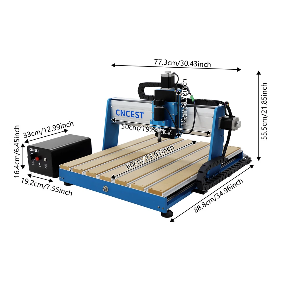 USB 3 Axis CNC 6050 Router Engraver Machine Milling Engraving Machine GRBL 500W - Image 4 of 4