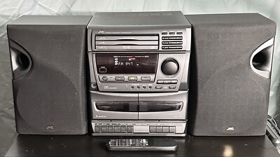 JVC MX-D2T Compact Component System FM/AM 3 Disc Tape Deck w/Remote READ