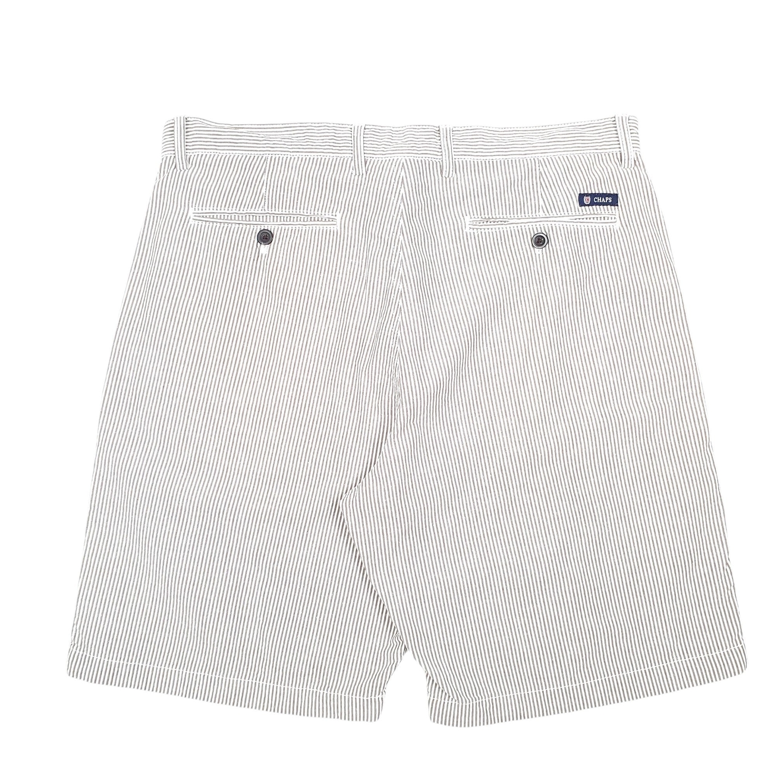 RALPH LAUREN CHAPS Striped White Chino Cotton Shorts Mens W36 image 3