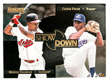 Manny Ramirez/Carlos Perez #8 (1996 Donruss) Showdown 1052/10000, Indians/Expos