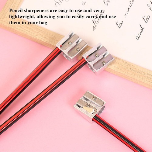 8 Pcs Pencil Sharpeners Metal Lip Liner Sharpener Mini Pencil Sharpeners Meta... - Picture 5 of 8