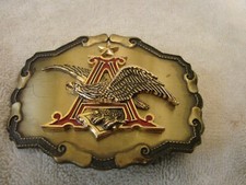 ANHEUSER - BUSCH A / EAGLE BELT BUCKLE 1980'S RAIN TREE MAKER BUDWEISER BEER