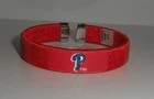 Philadelphia Phillies Fan Band Cuff Bracelet with Team Name & Logo - MLB  Baseba