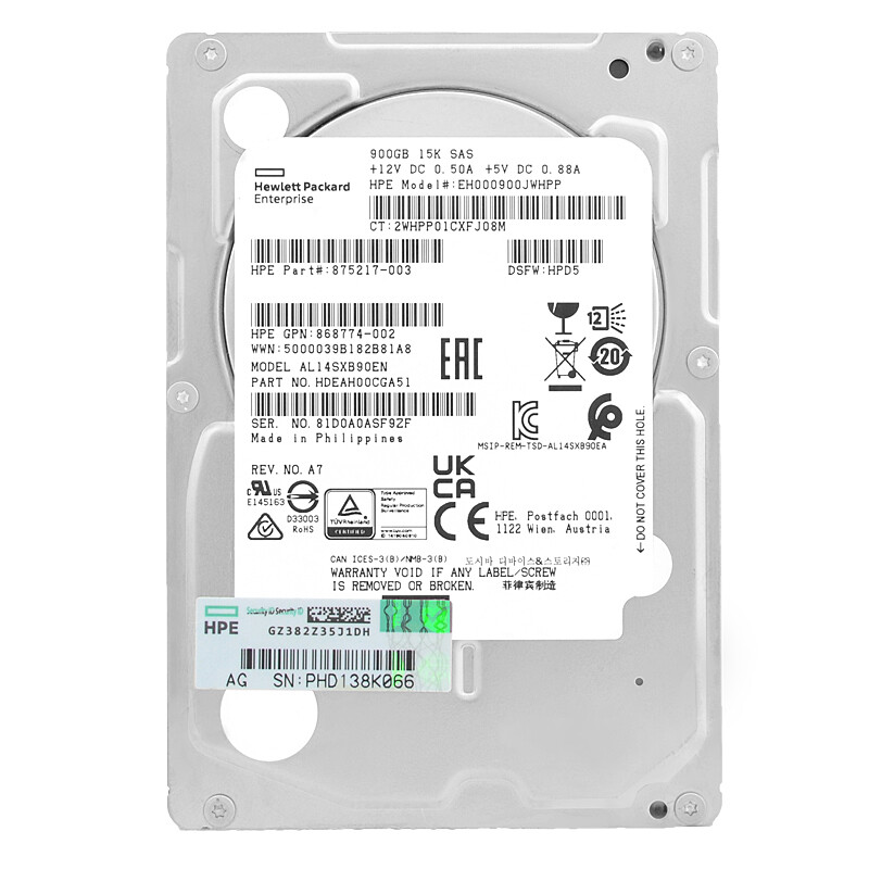 Festplatte HP 900Gb EH000900JWHPP 15 000 Rpm Sas III 2,5 hp Festplatte HP 900Gb EH000900JWHPP 15 000 Rpm Sas III 2,5 hp