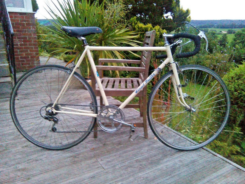 Vintage Claud Butler New Allrounder bi-laminate 1950 5-speed racing bike. Eroica