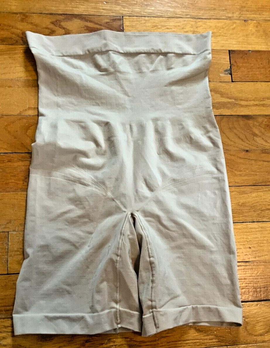 Control It by Maidenform Beige Hi-Waist Thigh Tummy Slimmer  12425 Size Medium M