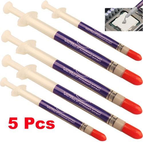 5x Silicon Thermal Heat sink Compound Cooling Paste Grease CPU