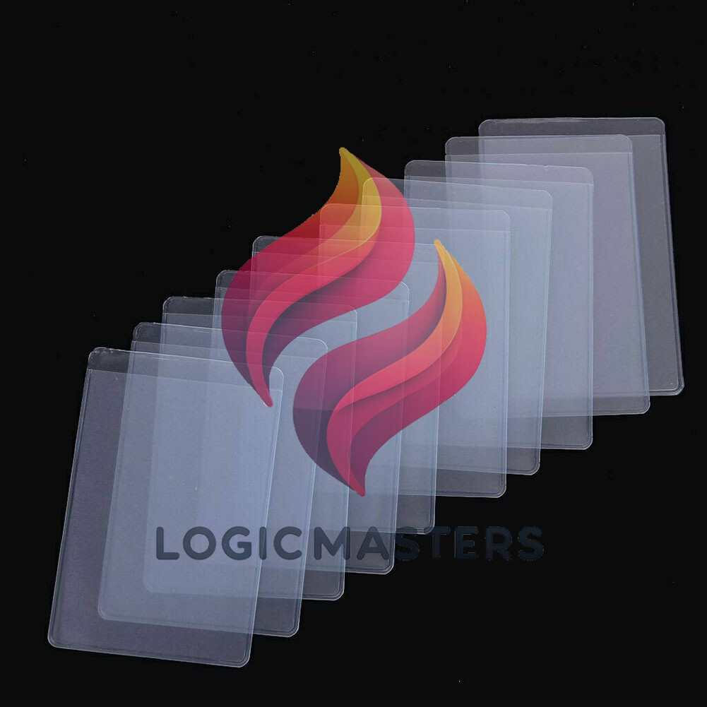 soft plastic card sleeves 10PCS Soft Clear Plastic Card Sleeves Protectors for ID Cards