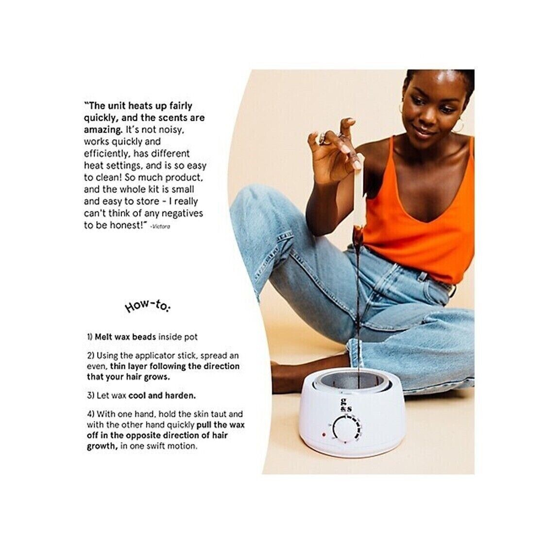 Waxer Warmer Hair Removal Waxing Kit Grace & Stella "I would Totally