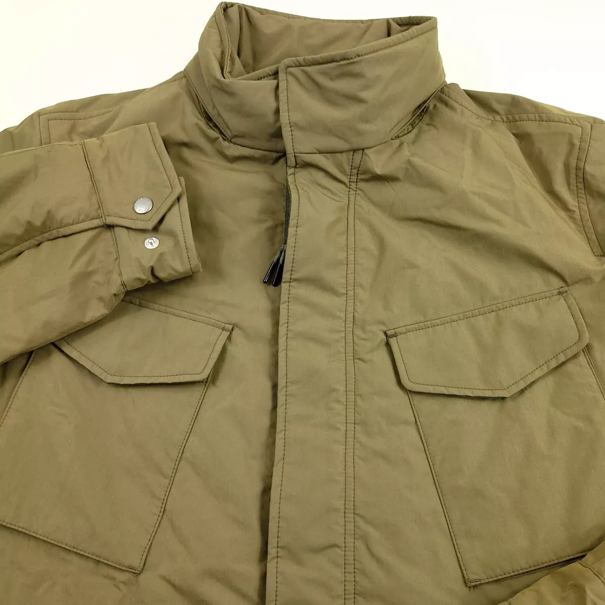 795 Rag Bone Adam Field Jacket Mens Size XL Olive Green Packable Hood