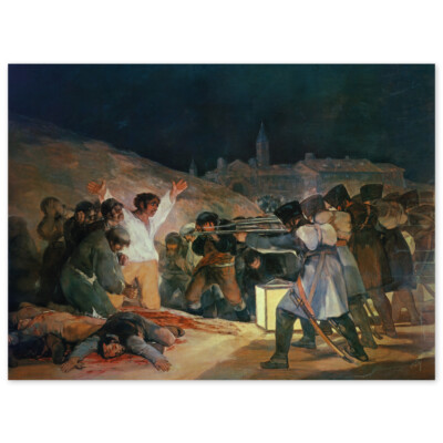Francisco José de Goya, Der 3.Mai 1808 in Madrid, Erschießung der Aufständischen