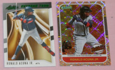 RONALD ACUNA JR (2) 2021 ABSOLUTE GREEN FOIL #ET2 DONRUSS HIGHLIGHTS VECTOR #H18