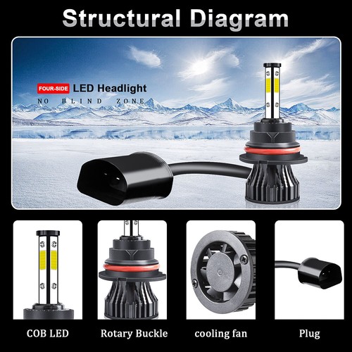 6000K para Dodge Ram 1500 2500 3500 2002-2005 Combo 4 lados LED faros antiniebla - Imagen 2 de 9