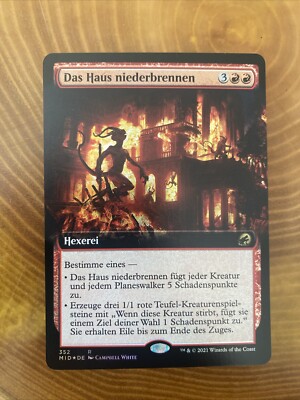 Das Haus Niederbrennen Magic The Gathering Full Art Foil 352 MID
