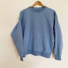Primark Blue Grey 100 Cotton Oversized Crewneck Sweatshirt