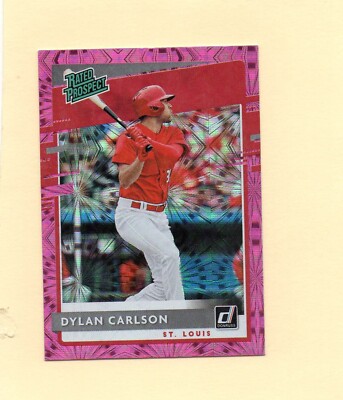 2020 Panini Donruss Pink Fireworks - Rated Prospects #RP-10 Dylan Carlson (RC)
