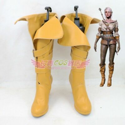 New! he Witcher 3: Wild Hunt Cosplay Ciri Boots Shoes Customize
