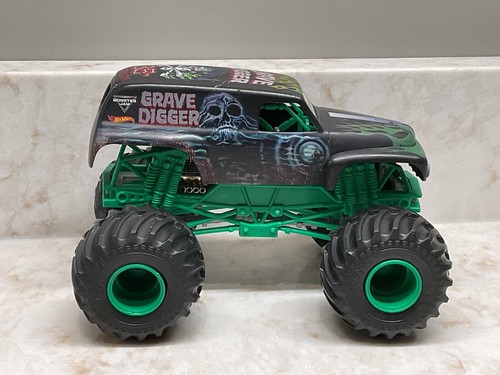 HOT WHEELS MONSTER JAM GRAVE DIGGER 35TH ANNIVERSARY 1/24 GEBRAUCHT
