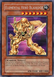 Elemental Hero Bladedge - DP03-EN002 - Rare - 1st Edition x3 - Lightly Played