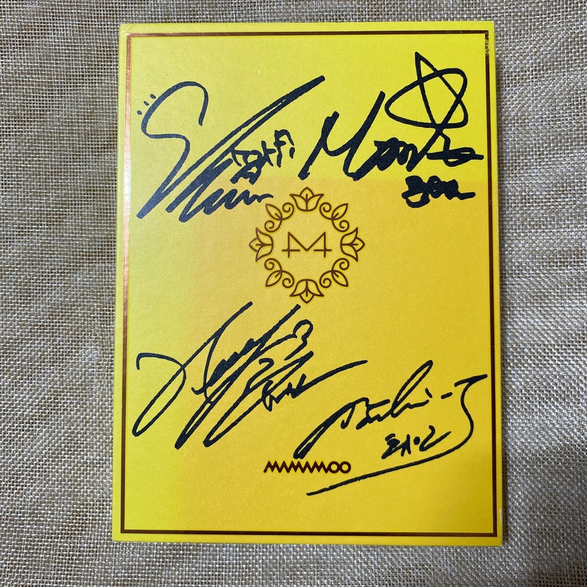 Mamamoo ママム アルバム Yellow Flower 直筆サイン入り