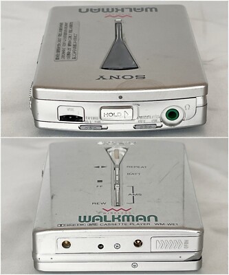 SONY WM-WE1 1997 Silver Walkman Vintage Cassette Player Made in