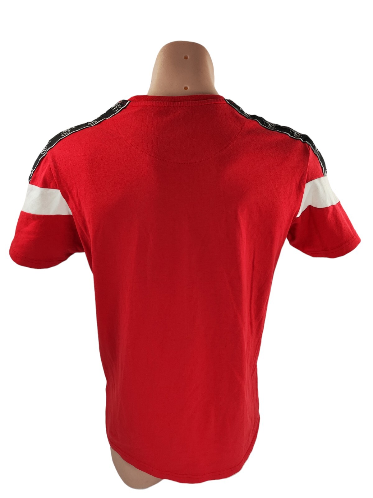 Bee Inspired T-Shirt Men's Size S Red Short Sleeve Cotton Shoulder Logo image 3