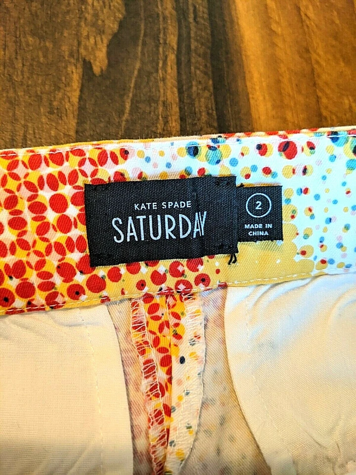 Pantalones cortos multicolores para mujer Kate Spade Saturday talla 2 Foto 4 de 4