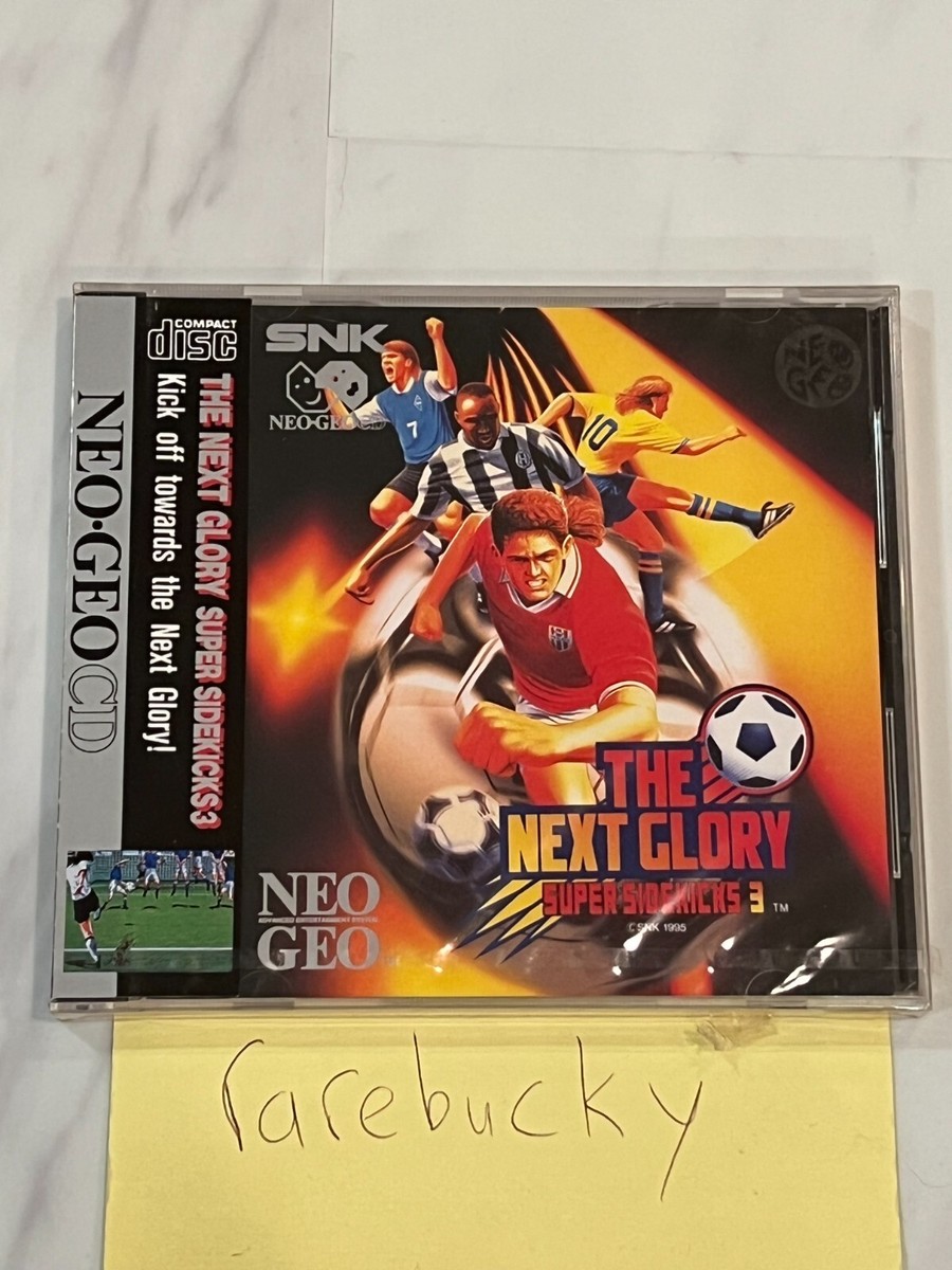 SUPER SIDEKICKS 3 Tokuten Ou 3 NGCD-081 SNK Neo Geo CD Japan for