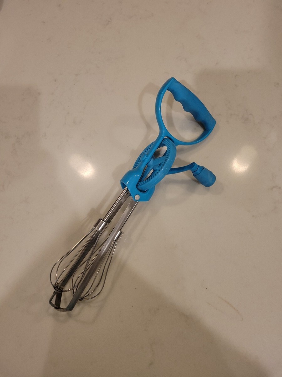 Retro Egg Beater ~ Hand Cranked ~ Teal Throwback ~ | eBay