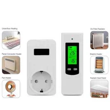Wireless Temp Control Socket Home Floor Heat Thermostat Digital Temp Controller