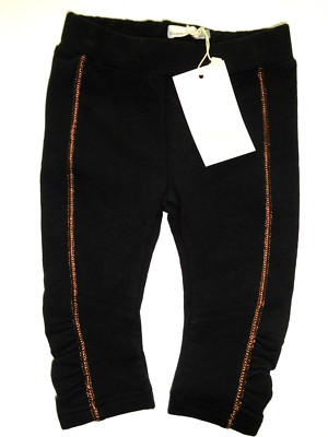 NEW ~ CATIMINI ~ baby size 6 mo ~ BLACK LEGGINGS by french designer