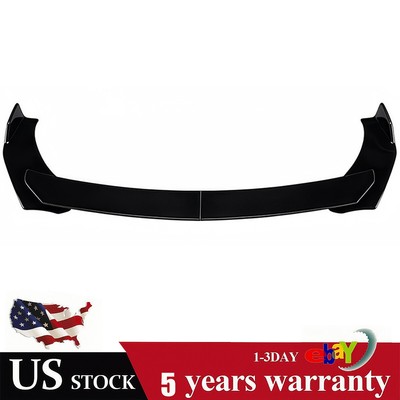 For Honda All Models Front Bumper Lip Splitter Spoiler Glossy Black Body Kits