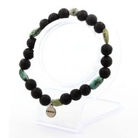 Steine Und MinéRaux. Armband TüRkis Afrikanischer Aus Afrika + Perlen Lava 8 Mm