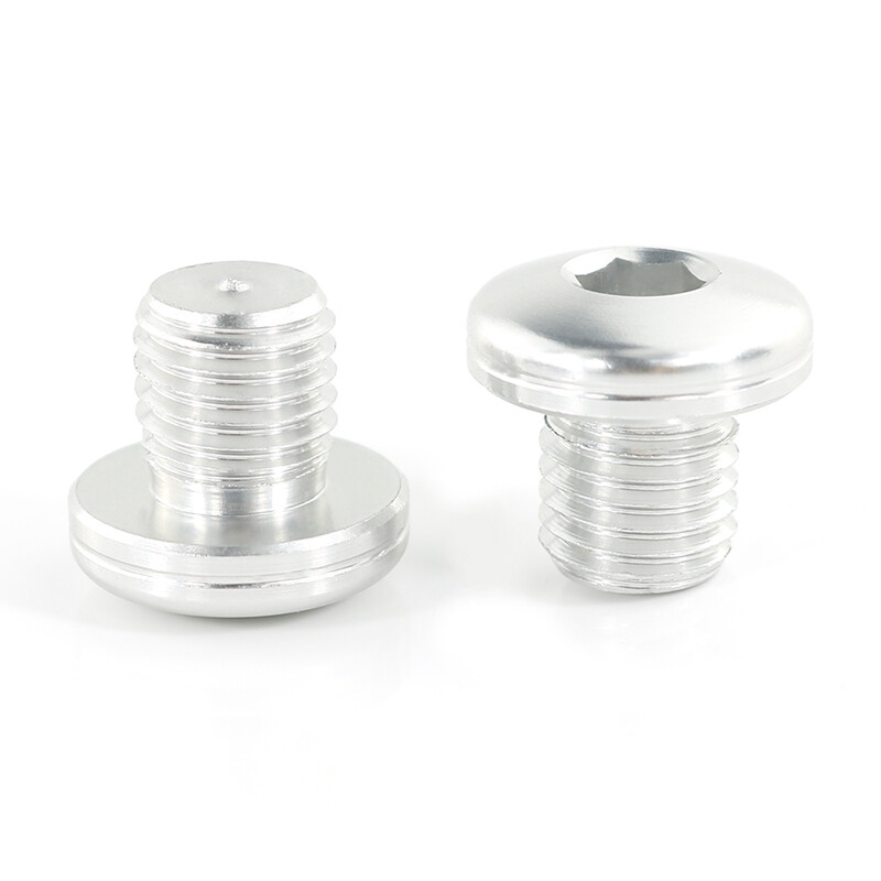 2PCS CNC Aluminum Mirror Hole Covers Aftermarket Fit For Kawasaki