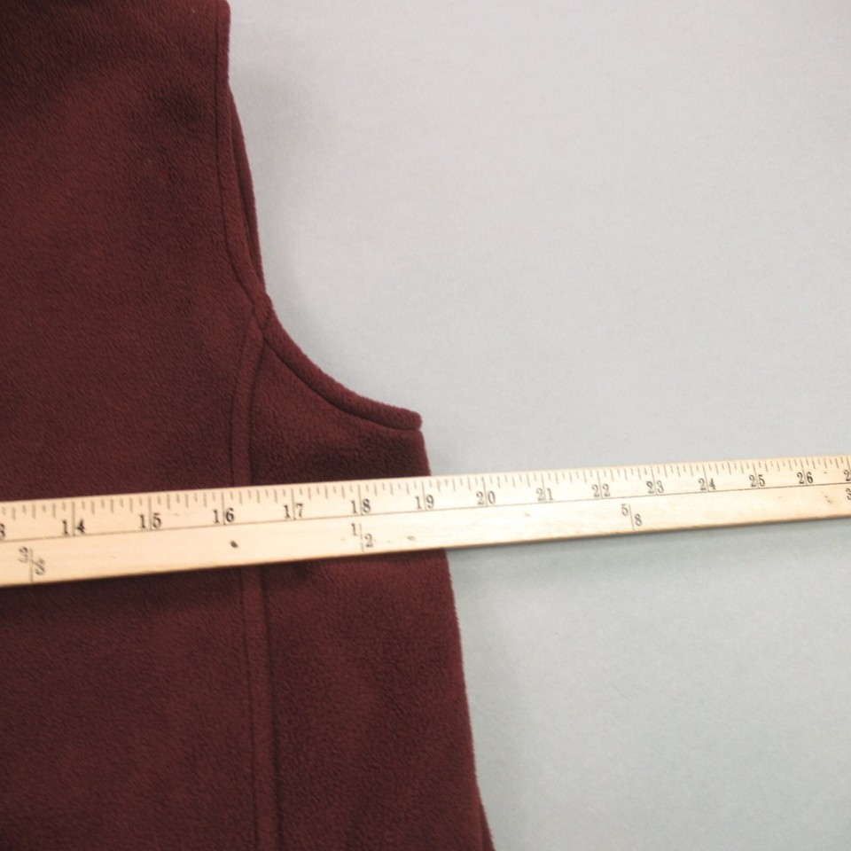 Woolrich Vest Womens Medium Fleece Sleeveless Casual Zip Pockets