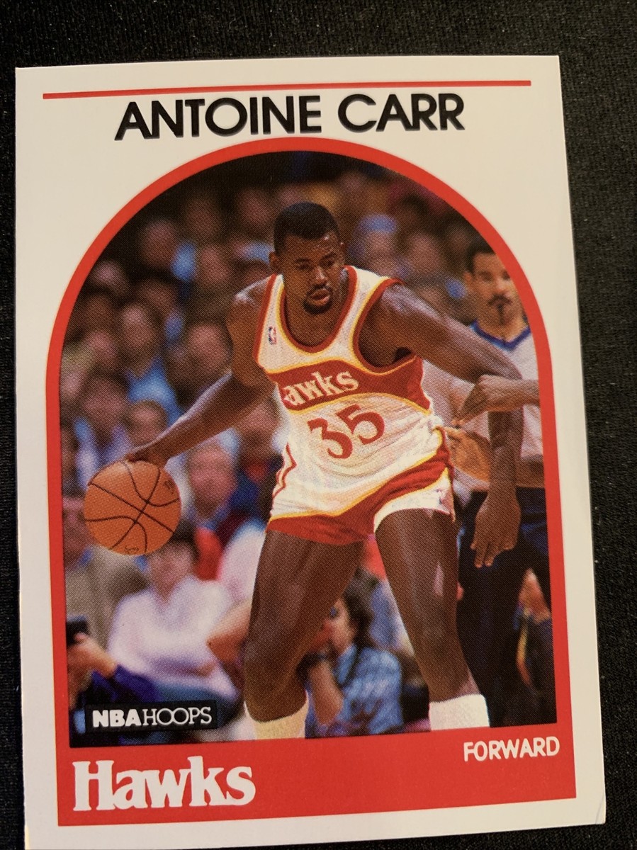 1989-90 NBA Hoops Basketball Card #278 Antoine Carr Atlanta Hawks